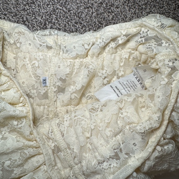 Source Unknown Cream Ruffled Skort - Picture 9 of 9